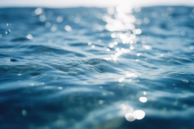 Defocused offuscata trasparente di colore blu chiaro acqua AI