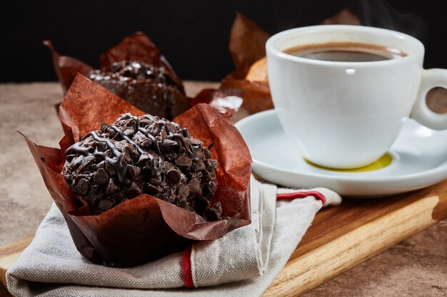 Delicioso Muffin de tres cioccolatini messicani