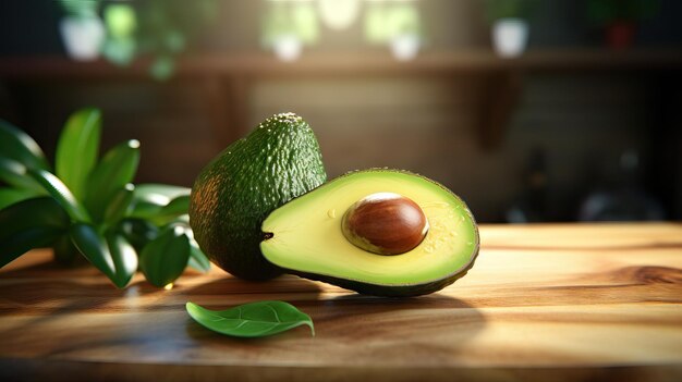 Delicious Avocado Una fotografia alimentare vibrante e appetitosa generata dall'AI