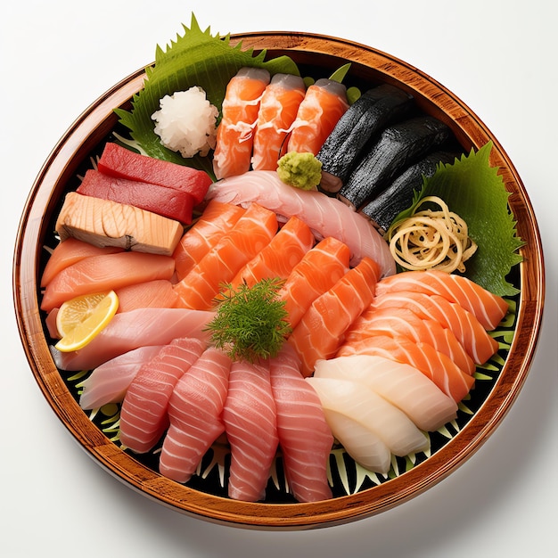 Delicius Sashimi Combo Fresco con condimento di frutti di mare giapponesi