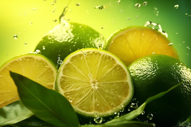 Delizia alla scorza di limone Creare uno sfondo visivamente sorprendente con limoni vibranti