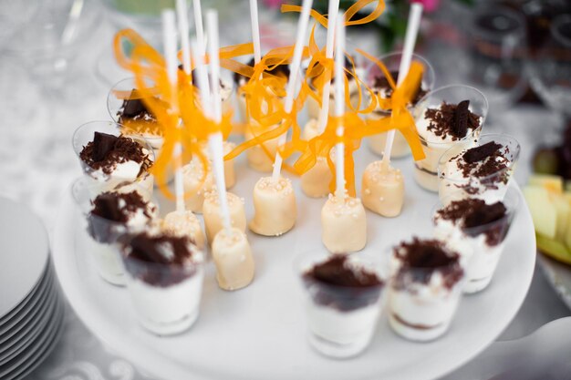 Deliziosa barretta di dolci da dessert su CelebrationxA