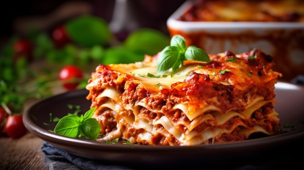 Deliziosa cottura delle lasagne