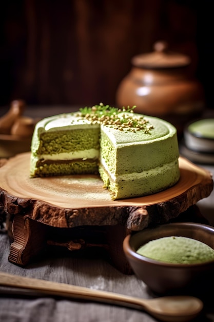 Deliziosa crema di limone d'estate torta di crema di fragole per la festa dei bambini desert greemtea