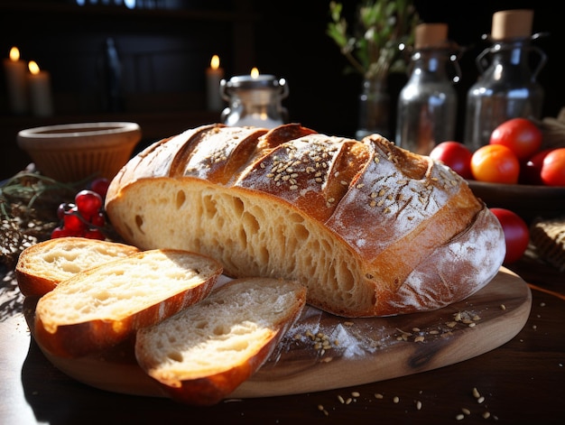 Deliziosa foto di pane da forno