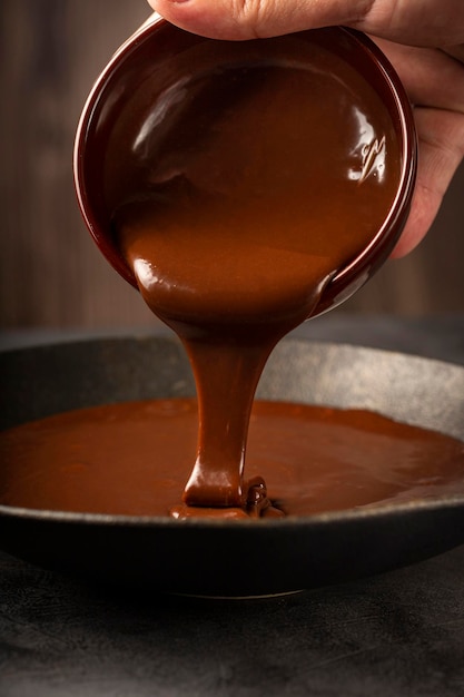 Deliziosa ganache al cioccolato Cioccolata calda