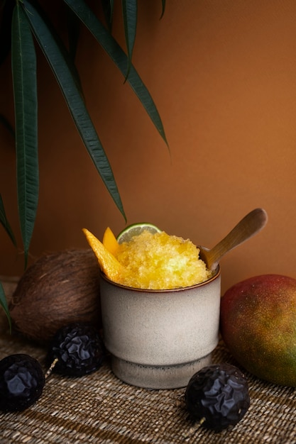 Deliziosa granita al gusto di frutta