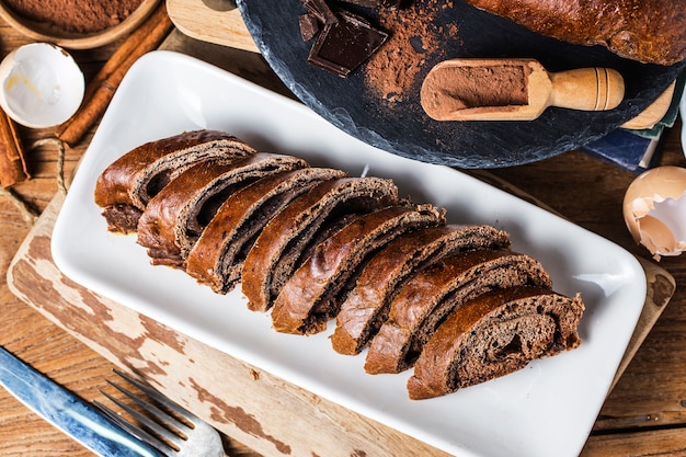 Deliziosa pagnotta di cioccolato fatta in casa