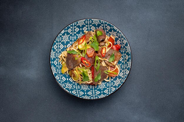 Deliziosa pasta in un ristorante