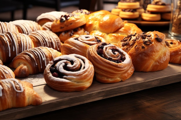 Deliziosa pasticceria di pane dolce