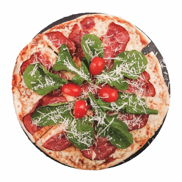 Deliziosa pizza mista Cibo italiano