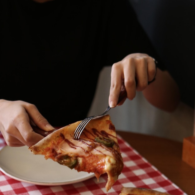 Deliziosa pizza mista Cibo italiano