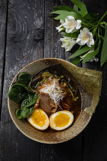 deliziosa zuppa preparata nel ristorante