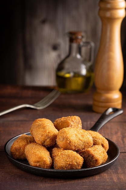 Deliziose crocchette di carne fritta Crocchetta tradizionale