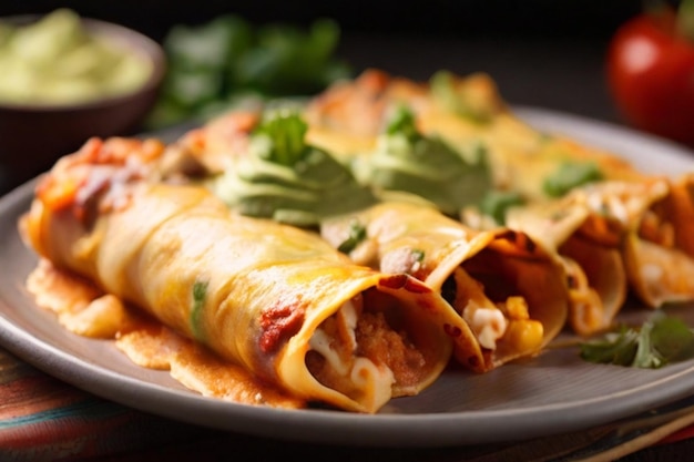 Deliziose enchilade messicane