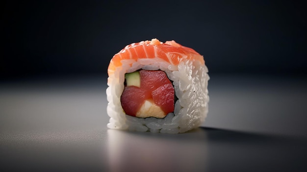 Deliziose prelibatezze di sushi presentate in deliziose fotografie