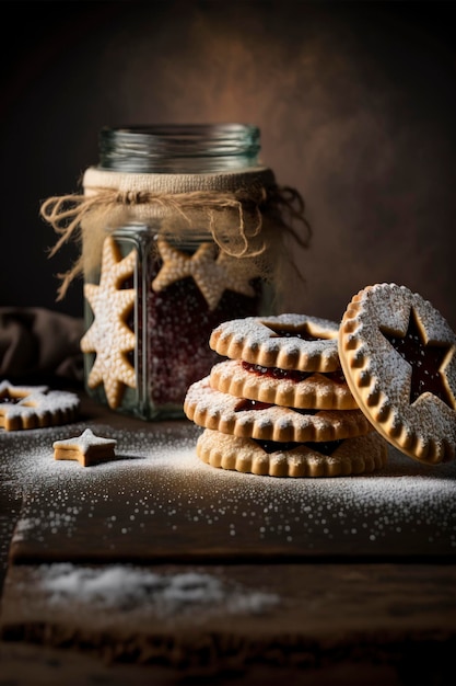 deliziosi deliziosi biscotti linzer