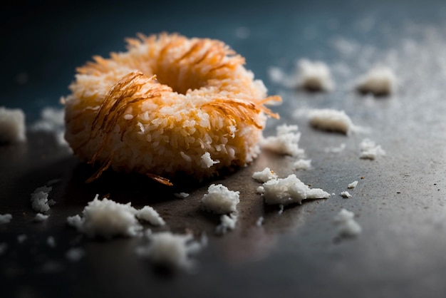 Deliziosi gamberi al cocco su un tavolo