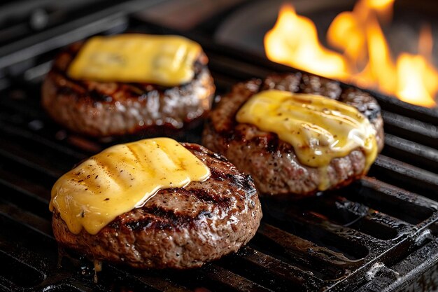 Deliziosi hamburger alla griglia.