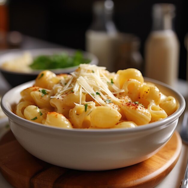 Deliziosi maccheroni e formaggio