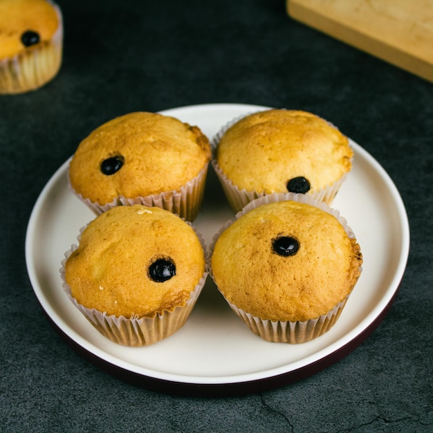 Deliziosi muffin al forno Muffin al cioccolato