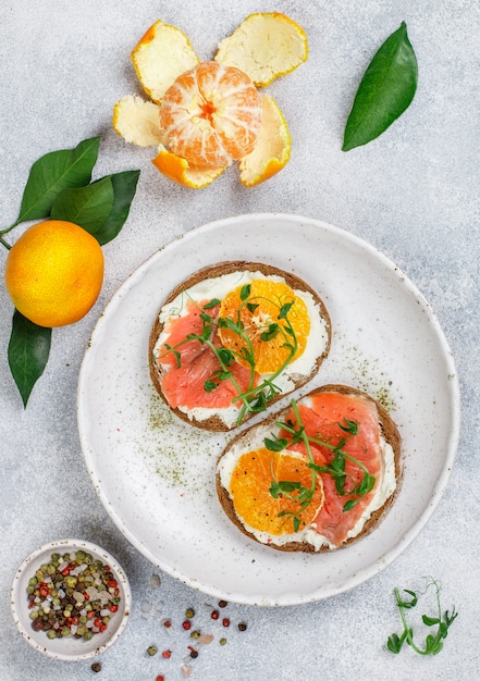 Deliziosi toast di pane