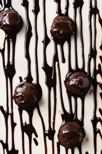 delizioso brownie al cioccolato e zucca con gelato su un piatto