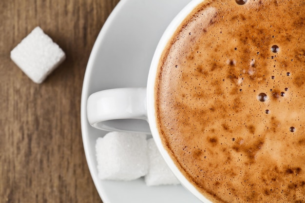 Delizioso cappuccino caldo