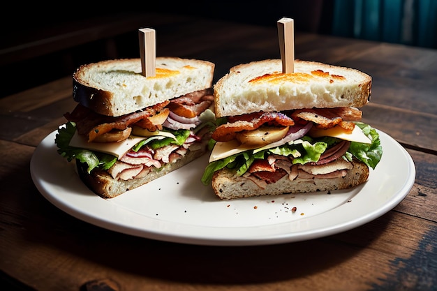 Delizioso cibo hamburger panino carta da parati illustrazione sfondo preferito colazione pranzo cena