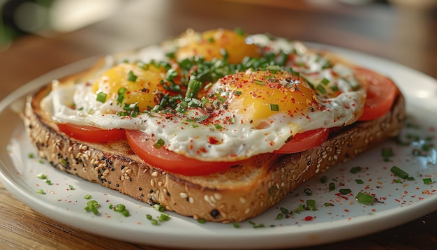 delizioso cibo messicano egg molletes sfondo