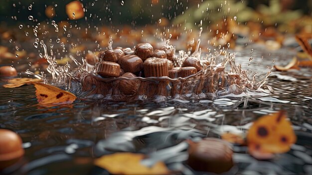 Delizioso cioccolato per celebrare la giornata mondiale del cioccolato