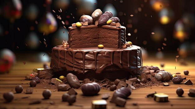 Delizioso cioccolato per celebrare la giornata mondiale del cioccolato