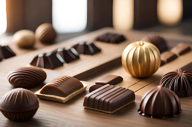 delizioso cioccolato sul tavolo