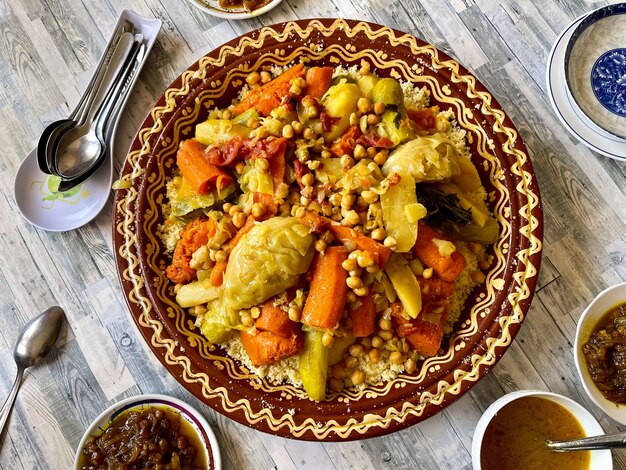 Delizioso couscous per il pranzo del venerdì.