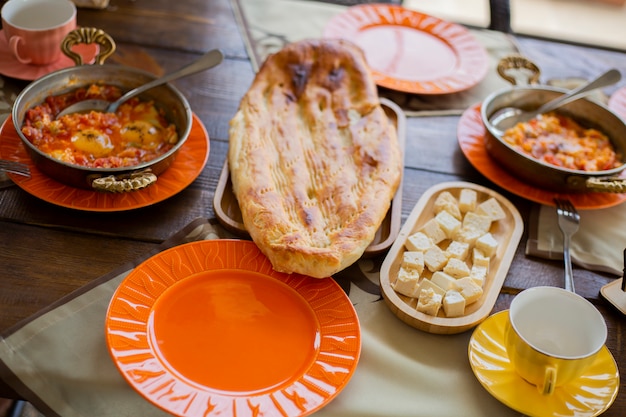 delizioso e bellissimo tavolo per la colazione