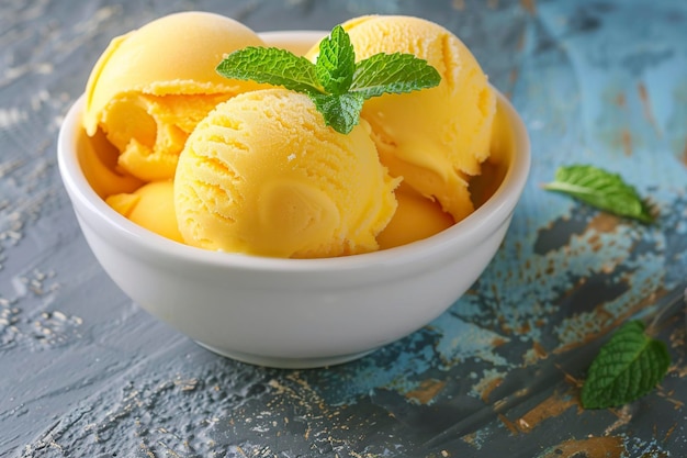 delizioso gelato al mango