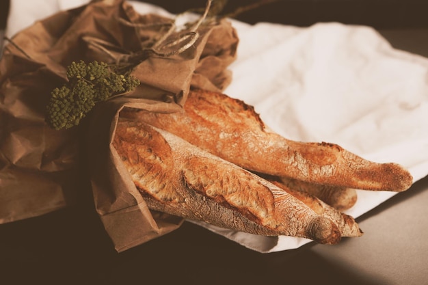 delizioso pane da forno estetico naturale