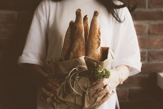 delizioso pane da forno estetico naturale