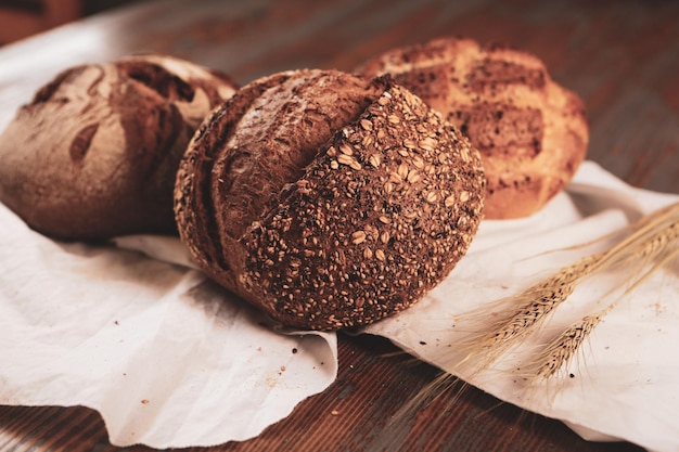 delizioso pane da forno estetico naturale