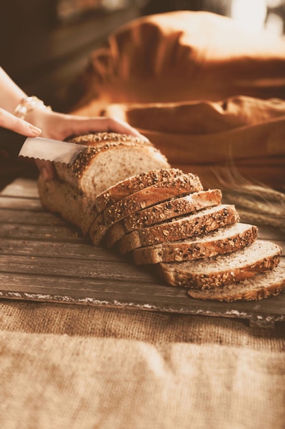 delizioso pane da forno estetico naturale