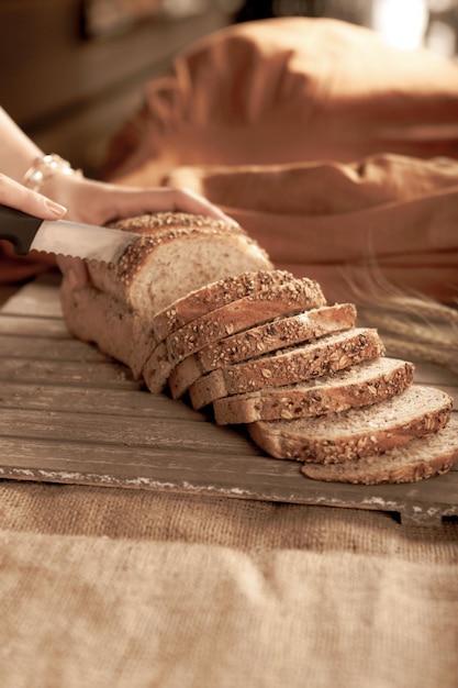 delizioso pane da forno estetico naturale