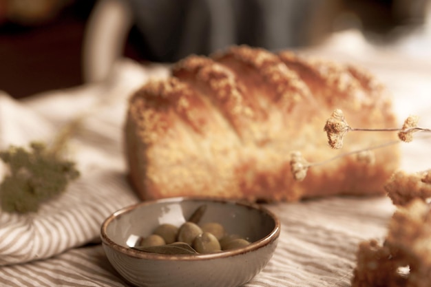 delizioso pane da forno estetico naturale