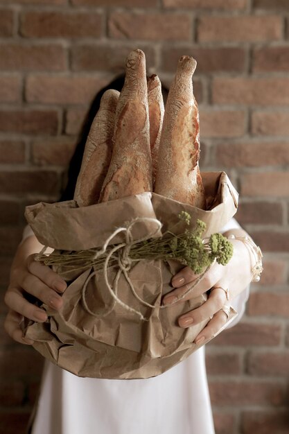 delizioso pane da forno estetico naturale