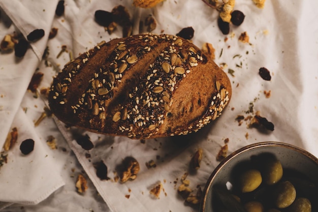 delizioso pane da forno estetico naturale