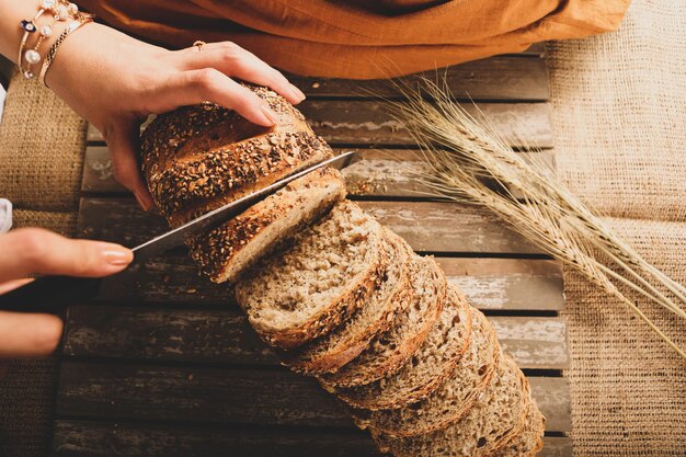 delizioso pane da forno estetico naturale