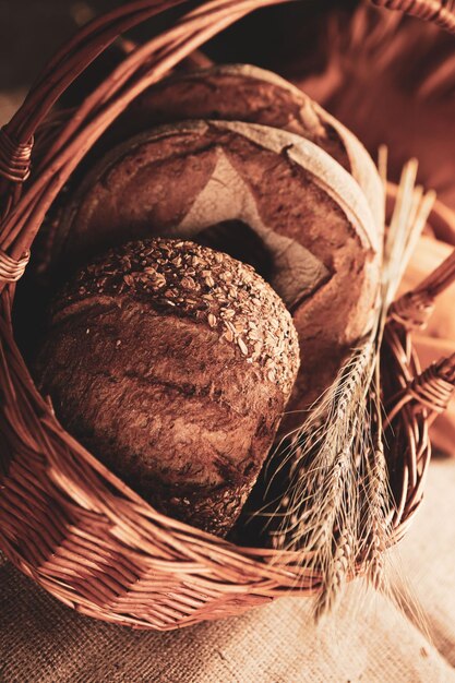 delizioso pane da forno estetico naturale