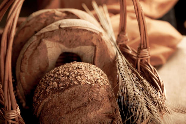 delizioso pane da forno estetico naturale