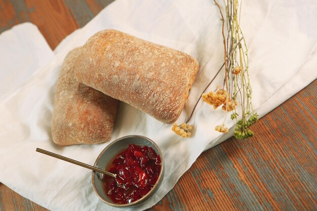 delizioso pane da forno estetico naturale