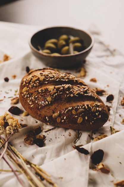 delizioso pane da forno estetico naturale