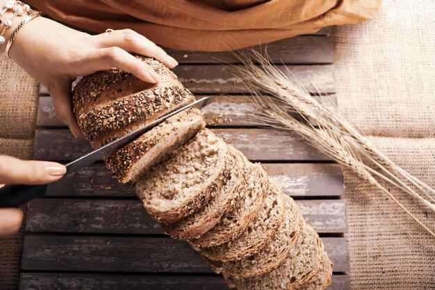 delizioso pane da forno estetico naturale